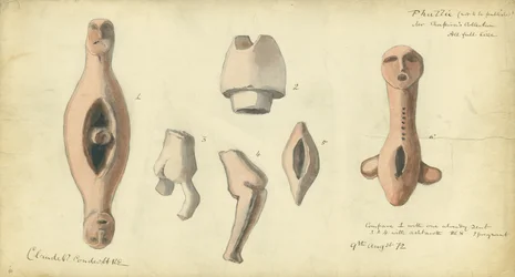 Phallische Embleme aus Mr. Shapiras Sammlung, 1872